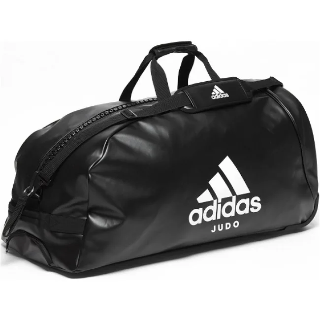 Дорожня сумка на колесах з білим логотипом Adidas Judo (ADIACC056J)