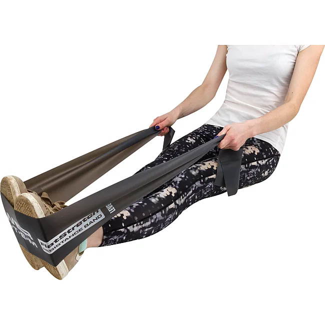 Эластичная лента для спорта POWER SYSTEM PS-4123 Flat Stretch Band Level 3 Black (12-15кг.)