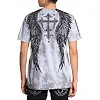 Футболка мужская AFFLICTION Death Eyes Tee Ligth Grey Crystal Wash