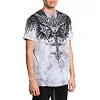 Футболка мужская AFFLICTION Death Eyes Tee Ligth Grey Crystal Wash