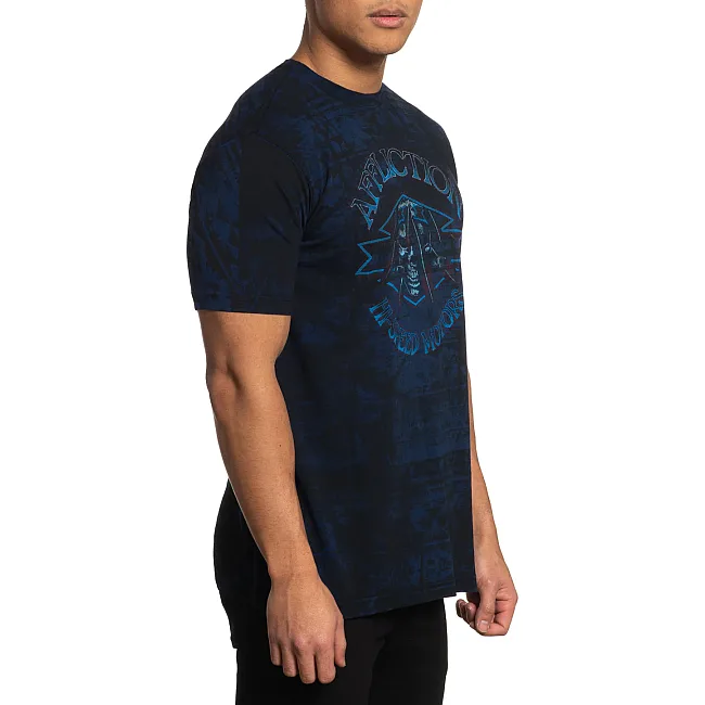 Футболка мужская AFFLICTION Diamond Head Tee DK Navy