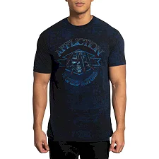 Футболка мужская AFFLICTION Diamond Head Tee DK Navy