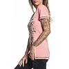 Женская футболка Sinful By AFFLICTION Rosita Heaher Salmon