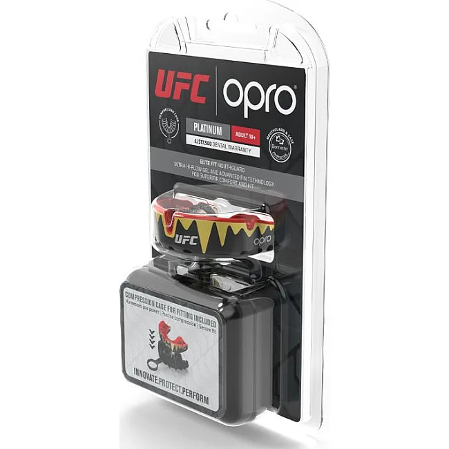 Капа для бокса OPRO Self Fit GEN5 Platinum Fangz