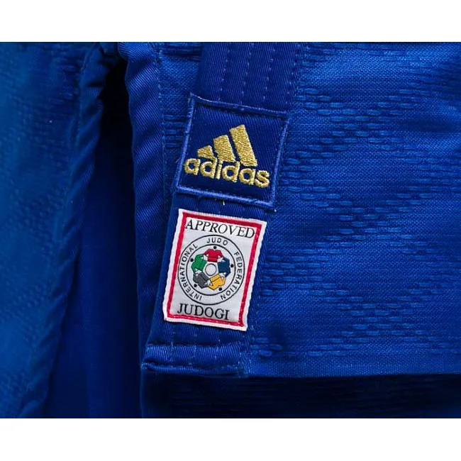 Кимоно для дзюдо Adidas Champion 2 с лицензией IJF (синий)