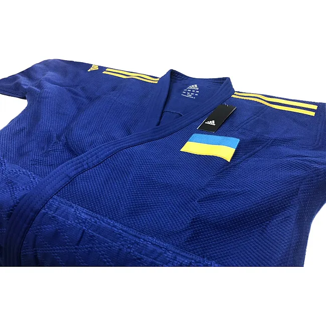 Кимоно для дзюдо Adidas Champion 2 с лицензией IJF (синий)