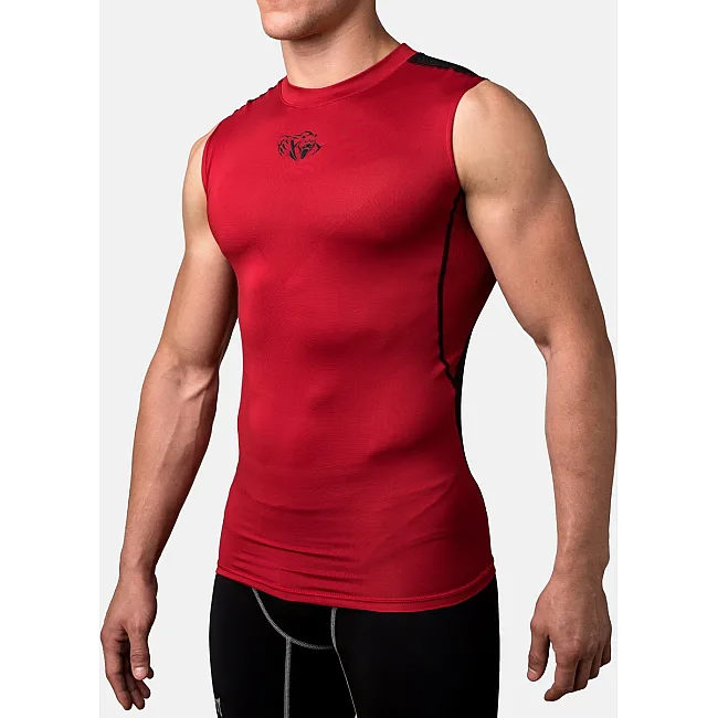 Компрессионная футболка без рукавов Peresvit Air Motion Red Black Tank
