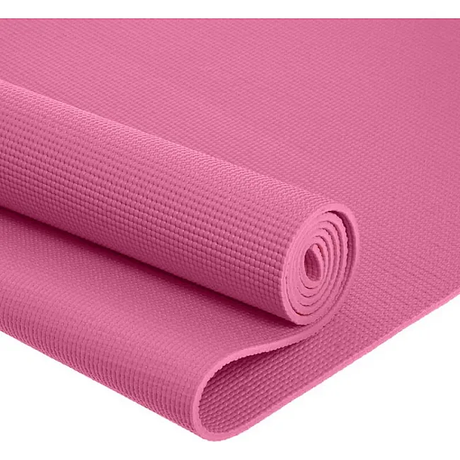 Килимок для фітнесу і йоги POWER SYSTEM PS-4014 PVC Pink (173x61x0.6)
