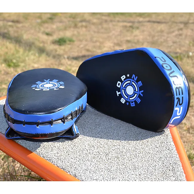 Лапы для бокса POWERPLAY 3051 Черно-Синие PU 