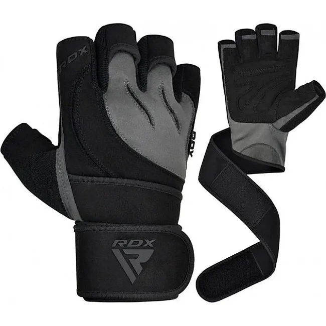 Рукавички для фитнеса RDX L4 Micro Gray/Black