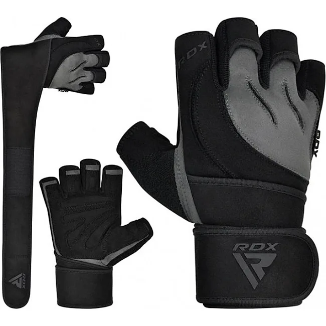 Рукавички для фитнеса RDX L4 Micro Gray/Black