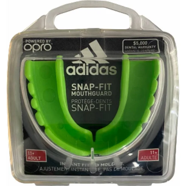 Взрослая капа для бокса ADIDAS Snap Fit (зеленый) ADIBP30