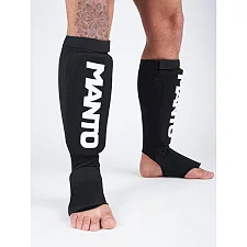 Защита голени и голеностопа Manto Logotype Shinpad Black