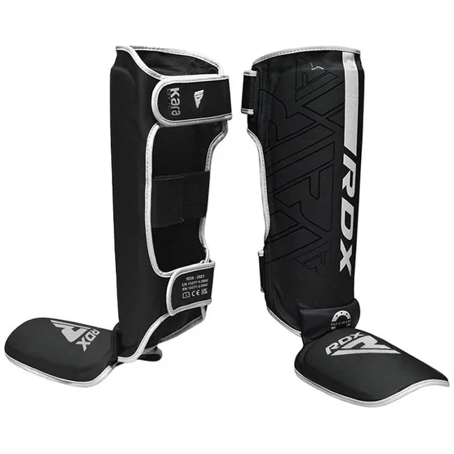 Захисні щитки для ніг RDX F6 Kara MMA Shin Instep Guards Matte White