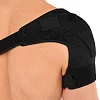 Бандаж для плеча компрессионный фиксатор плечевого сустава Shoulder Support SIBOTE ST-7493-R правый 1шт (Черный)