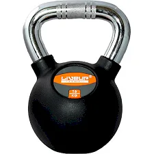 Гиря RUBBER KETTEL DUMBELL чорний 16кг