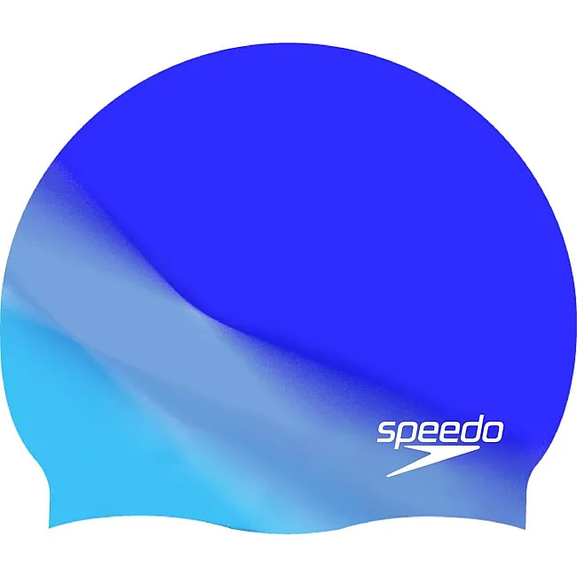 Шапка для плавания Speedo MULTI COLOUR SILC CAP AU синий One Size