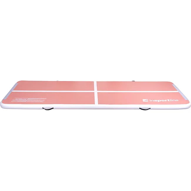 Надувной коврик Airtrack inSPORTline Airstunt 400x100x10 см, розовый