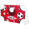 Футбольные ворота с панелью и сеткой BR240P NILS 2в1 240x150cm