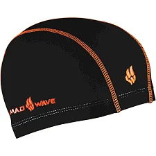 Шапочка для бассейна текстильная MADWAVE Textile cap ERGOFIT M052701 (Черный)