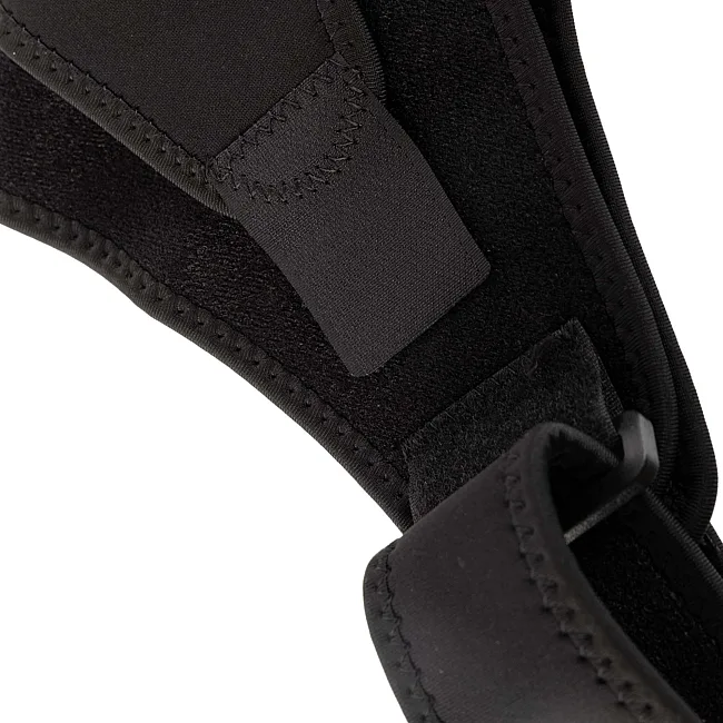 Бандаж для плеча компрессионный фиксатор плечевого сустава Shoulder Support SIBOTE ST-7493-R правый 1шт (Черный)