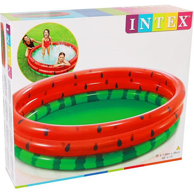 Бассейн надувной детский Арбуз Intex 58448 168x38 см