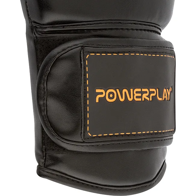Боксерские перчатки PowerPlay 3016 Contender Черно-оранжевые