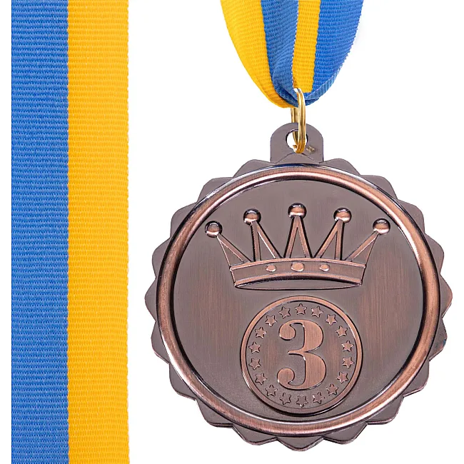 Медаль спортивная с лентой SP-SPORT KING C-3179 ø6,5см (Бронзовый)