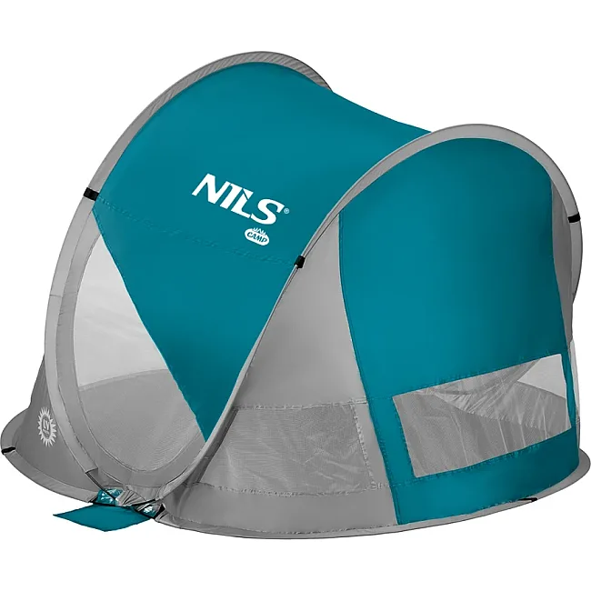 Палатка пляжная NILS CAMP NC3142, бирюзово-серая