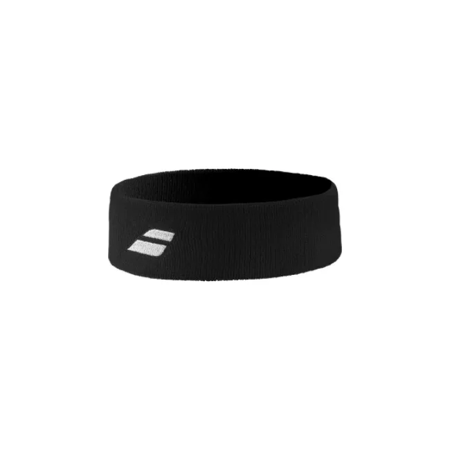 Связка BABOLAT LOGO HEADBAND BLACK/BLACK