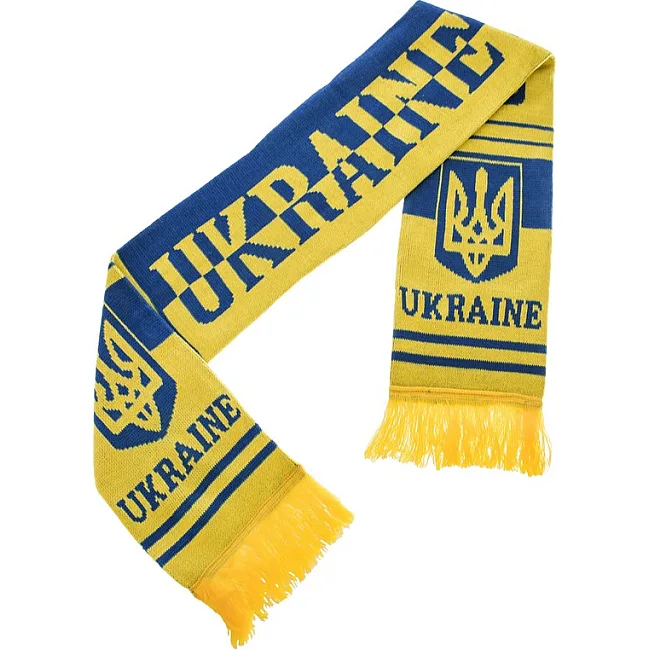 Шарф вболівальника зимовий із символікою збірної України UKRAINE SP-SPORT
 FB-6031