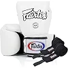 Боксерские перчатки Fairtex BGV1 White (бинты в комплекте)
