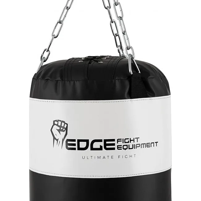 Боксерський мішок EDGE Lords 160*40см. вага 47 кг. EWW наповнений Black/White