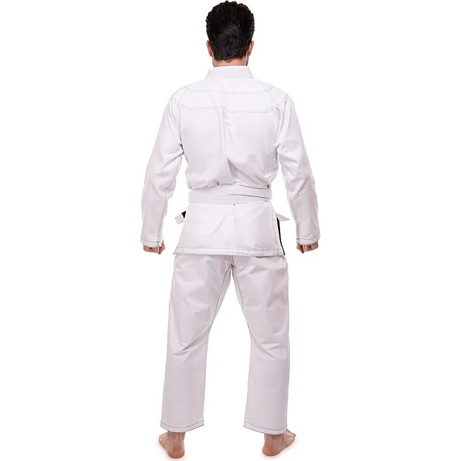 Кимоно для для бразильского джиу-джитсу BJJ белое куртка штаны и пояс CORE CO-3137-A 140 см
-180см