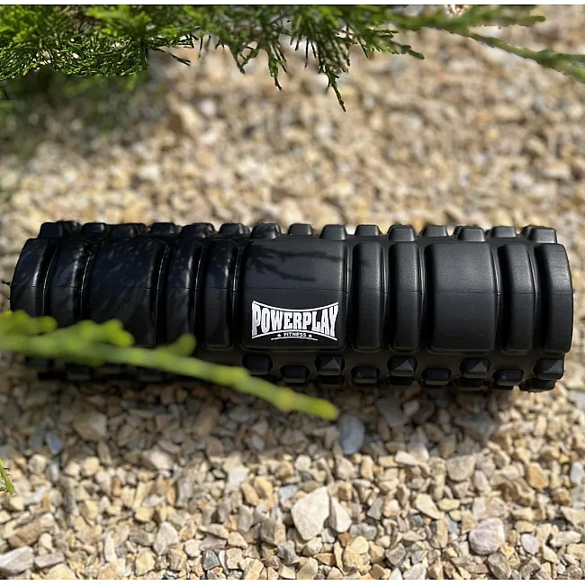 Массажный ролик (роллер) PowerPlay 4342 Massage Roller Черный (30x10см.)