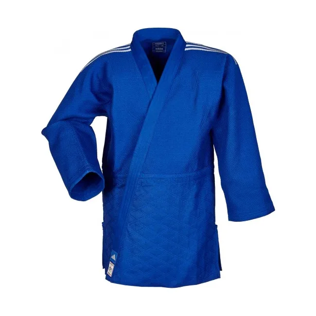 Кимоно для дзюдо Champion III Slim Fit с лицензией IJF | синий/белые полосы | ADIDAS J-IJFB-1