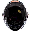 Мотошлем Трансформер QKE Тигр M-7782 (Черный-оранжевый-белый)