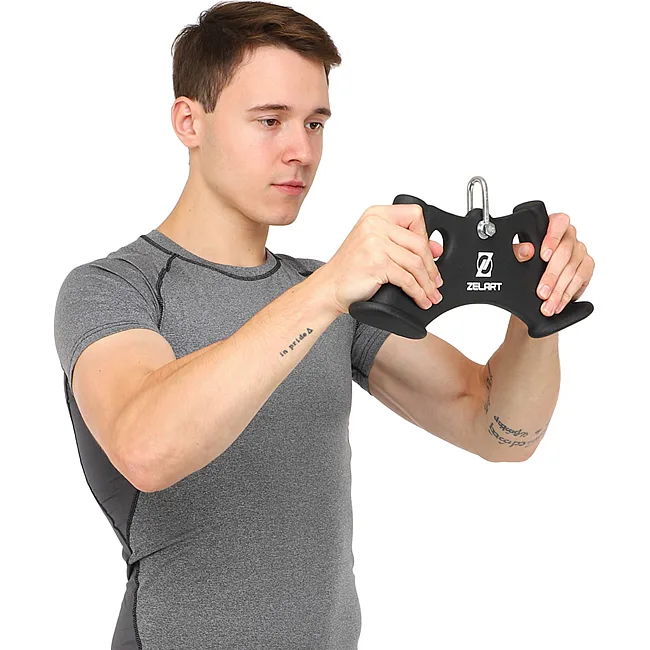 Рукоять для тяги c узким хватом
 Triceps Grip нескользящее покрытие ZELART
 TA-9627 43x6x14,5см