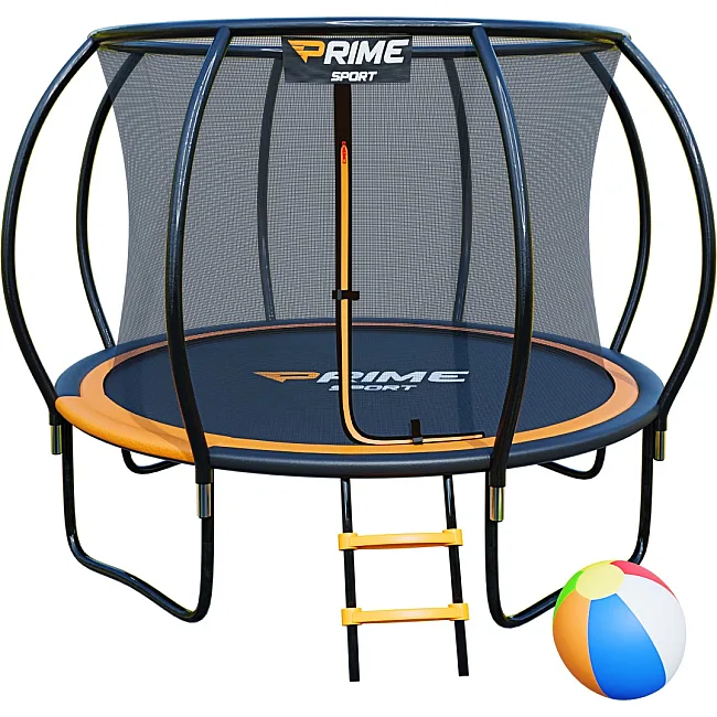 Батут PRIME SPORT INSIDE TITANPRO с внутренней сеткой 10 футов оранжевый