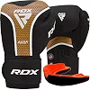 Боксерские перчатки RDX AURA PLUS T-17 Black Golden (капа в комплекте)