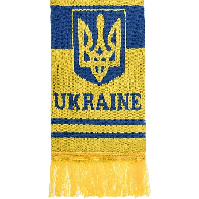Шарф вболівальника зимовий із символікою збірної України UKRAINE SP-SPORT
 FB-6031
