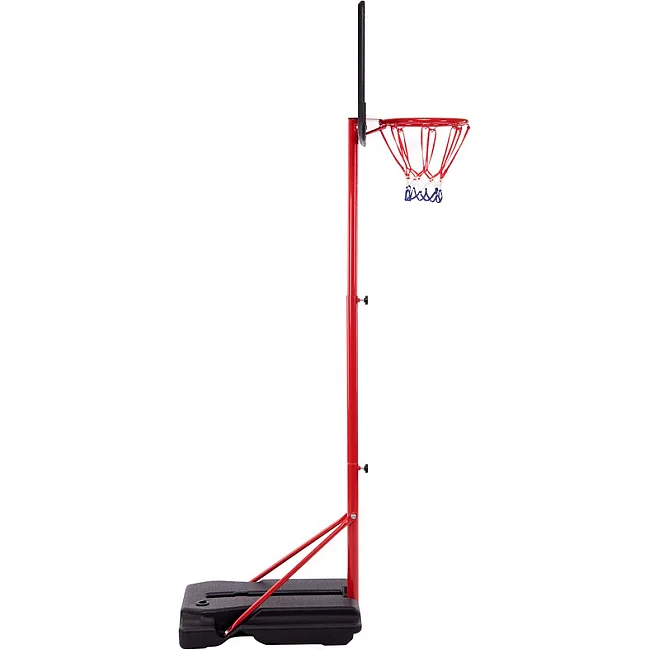 Мобильная баскетбольная стойка
 с регулируемой высотой SP-SPORT
 KID S881A
 60x40см кольцо ø30см
 140 см
-200см