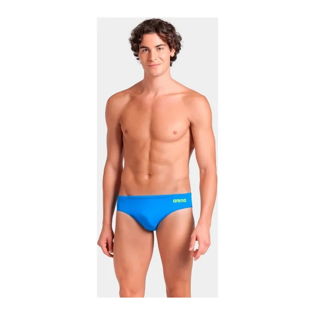 Плавки слепые Arena TEAM SWIM BRIEFS SOLID голубой