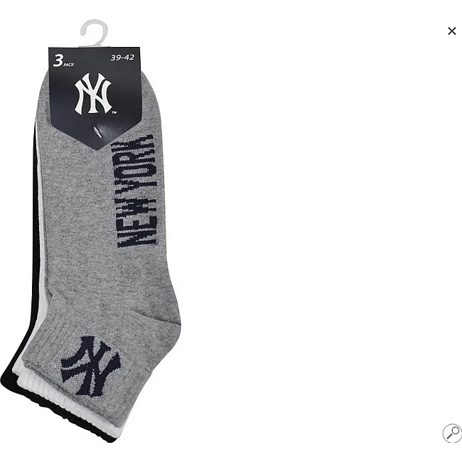 Носки New York Yankees 3 pk Quarter