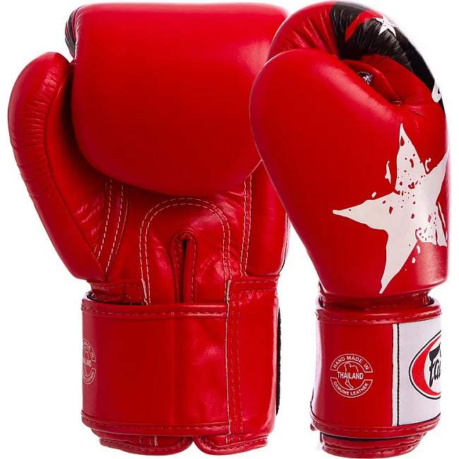 Рукавички для боксу


 шкіряні FAIRTEX BGV1N NATION PRINT 10-16унцій (Червоний-чорний)