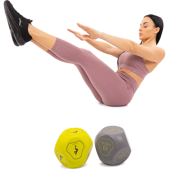 Кубики для тренувань кістки для фітнесу Sports Dice MDbuddy FI-5343 2штуки ø7,5см