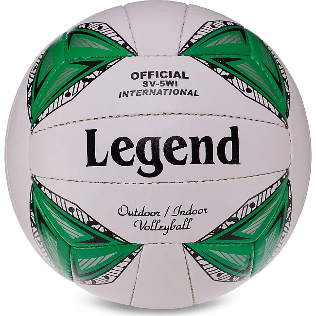 Волейбольный мяч LEGEND VB-3127 №5 PU (Белый-зеленый)
