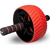 Ролик для пресса POWER SYSTEM PS-4107 Full Grip AB Red + коврик Red/Black