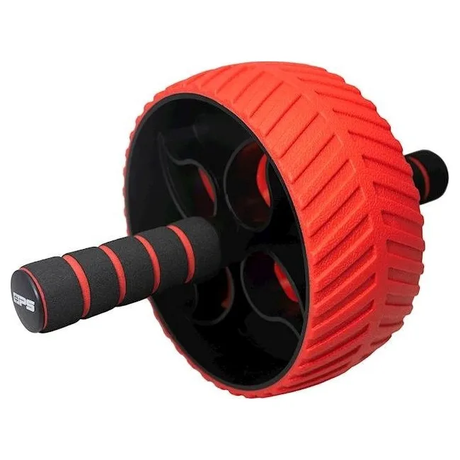 Ролик для пресса POWER SYSTEM PS-4107 Full Grip AB Red + коврик Red/Black