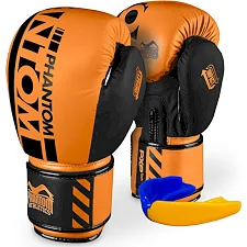 Боксерские перчатки Phantom APEX Neon Orange (капа в подарок)